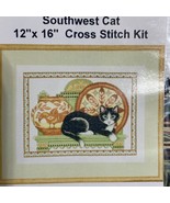 Vintage Design  Works Cross Stitch Kit “Southwest Cat” #9660 Made In USA - £32.95 GBP