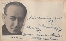 Harry hemlsey radio luxembourg ww2 rugby mp 2x hand signed autograph 169918 p thumb200