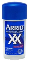 Arrid Deodorant 2.6 Ounce Gel Clear XX Morning Clean (76ml) (6 Pack) - £30.36 GBP