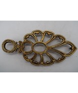 Vintage Solid Brass TRIVET Pot Holder Modern Farm House Decor Cottage Se... - $12.00