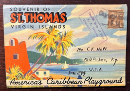 St Thomas Virgin ISLANDS-CARRIBBEAN PLAYGROUND~18 Image Souvenir Postcard Folder - £7.77 GBP