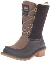 Woolrich Women&#39;s Fully Wooly Lace Snow Boot, Java Brown Plaid, 8 M US - £60.20 GBP