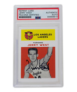 Jerry Ouest Signé Los Angeles Lakers Réimpression 1961 Fleer Carte Rooki... - £92.69 GBP
