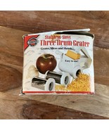Norpro Stainless Steel Three Drum Grater.         # 341 - €8,19 EUR