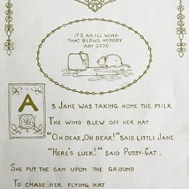 It&#39;s An Ill Wind 1906 Wise Sayings Print 6 x 4&quot; MilIicent Sowerby DWZ3D - £15.70 GBP