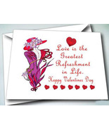 6 GREETING CARDS W/ ENVELOPES VALENTINES DAY FOR RED HAT LADIES OF SOCIETY - $12.19