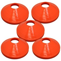 50 Orange Disc Cones Soccer Football Track Field Marking Coaching Practice - £29.92 GBP