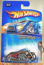 2005 Hot Wheels #79 Rebel Rides 4/5 SCORCHIN SCOOTER Black Gray-Forks  Malaysia - £7.66 GBP