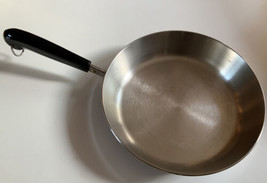 Vintage Revere Ware 1801 Copper Bottom 9” Skillet Frying Pan Clinton ILL USA - £23.74 GBP