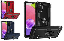 Tempered Glass / Ring Stand Cover Phone Case FOR Samsung Galaxy A03s SM-S134DL - £6.99 GBP+