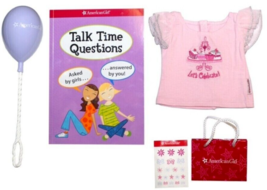 American Girl Doll 18&quot; Birthday Party Goody Bag Set Balloon Book Celebrate - £14.08 GBP