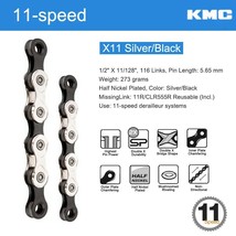 KMC Bicycle Chain X11 MTB Road Bike 11 Speed W/ Original MissingLinks Connectors - $235.05