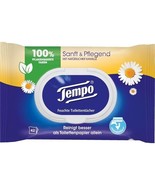 Tempo Soft & Sensitive: Chamomile- WET WIPES -Made in Germany FREE US SHIPPING - $9.89