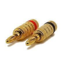 Speaker Banana Plugs - High-Quality Copper - Closed Screw Type - 1 Pair - $5.00