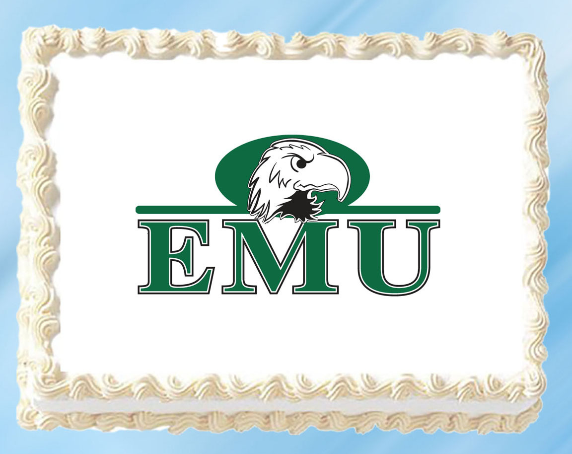 Eastern Michigan Edible Image Cake Topper Cupcake Topper 1/4 Sheet 8.5 x... - $11.75