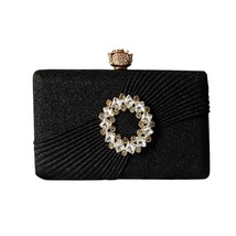 Women Sequin  Clutch Wedding Bridal  Pleated s Designer Evening Bag Party Purses - £72.51 GBP