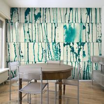 Repeating Wallpaper Roll - Turquoise Rivers - 32.8&#39;L x 19.7&quot;W - £52.76 GBP+