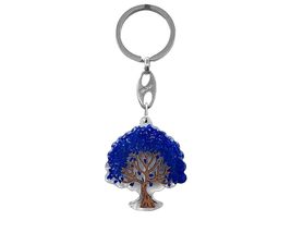 Mia Jewel Shop Tree of Life Chip Stone Inlay Clear Acrylic Keychain - Handmade G - £11.86 GBP