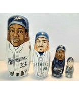 MILWAUKEE BREWERS NESTING DOLLS HARDY, WEEKS, FIELDER, HALL 2006 - £11.95 GBP