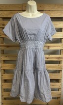 Vineyard Vines Women Blue White Striped Smocked Tiered Dress Size XS BBL JD - $24.75