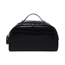 Pu Leather Cosmetics Bag Women Make Up weave Clutch Woven Knitting purse lady Zi - £54.23 GBP