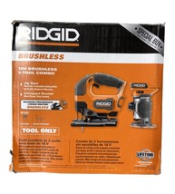 USED - RIDGID 18V Brushless 2-Tool Combo w/ Jig Saw &amp; Router R920444SB T... - £135.88 GBP