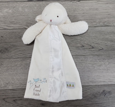 Bunnies by the Bay White Plush Lamb &quot;Best Friend Kiddo&quot; Security Blanket Lovey - £9.15 GBP