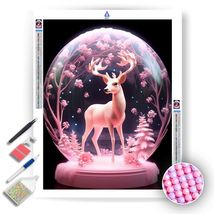 Enchanted Pink Deer - Diamond Painting Kit - £15.90 GBP+