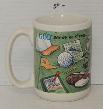 &quot;God Sends no Stress That golfing and prayer can&#39;t Handle&quot; Golf Coffee M... - $9.85