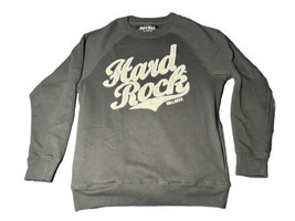 Hard Rock Café Crewneck Sweater Sz Medium Embroidered Vallarta Black - £14.80 GBP