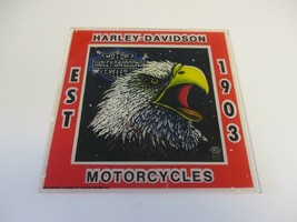 Harley Davidson Glass Tile Cup Holder 6 X 6 Inches Collectible - £12.80 GBP