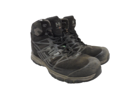 HELLY HANSEN Men&#39;s Aluminum Toe Comp Plate Mid-Cut Safety Boots Black/Ca... - $38.87 CAD