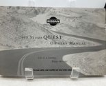 1999 Nissan Quest Owners Manual Handbook OEM M02B02006 [Paperback] Nissan - $18.12