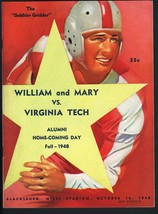 Virginia Tech Vs. William And MARY-1948-COLLEGE Football Program - £188.01 GBP