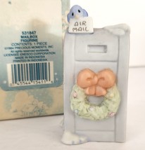 Precious Moments Sugar Town MAIL BOX Figure Item 456217 Retired 1998  2 Inches - $13.95