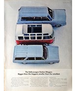 Volkswagen Station Wagon Bigger than the Biggest 1965 Vintage Print Ad - €9,19 EUR