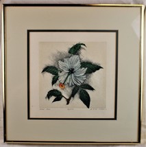 Dan Mitra Color Etching of a Wild Rose - $34.65