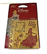 Stencil 2003 Disney Princess Embossing Brass All Night Media NIP 3x3 In ... - £9.45 GBP