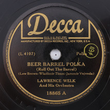 Lawrence Welk  - Beer Barrel Polka / Sleepy Bugler 1946 10&quot; 78 rpm Record 18865 - £12.06 GBP