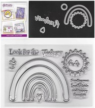 Crafter&#39;s Companion. Rainbow Die &amp; Stamp Set. Die Cutting Cardmaking Crafts - $9.38