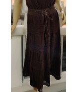 New Lapis Women&#39;s Skirt Brown Size M - $269.36 MXN