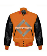 New American Letterman College Varsity Jacket &amp; Real Black Leather Sleev... - $135.38 CAD