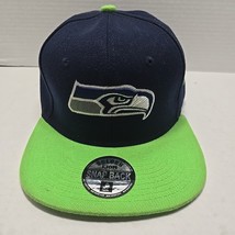 Seattle Seahawks Hat Snapback Blue Green NFL Football One Size - $234.88 MXN