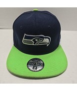 Seattle Seahawks Hat Snapback Blue Green NFL Football One Size - $234.88 MXN