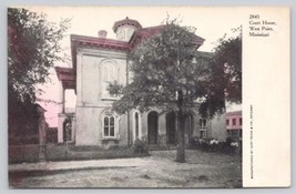 Postcard Court House West Point Mississippi Curt Teich Co. No. 2845 - £33.38 GBP