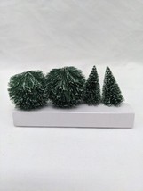 Lot Of (4) Department 56 Tree RPG Dnd Christmas Village Terrain Scenery 2&quot; - £17.40 GBP