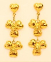 18k gold  heart earring from Thailand #31 - £285.52 GBP