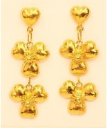 18k gold  heart earring from Thailand #31 - £286.21 GBP