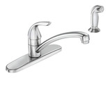 Moen 87202 Adler One-Handle Kitchen Faucet with Side Spray - Chrome - $37.90