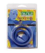 Nitrile cock ring set-blue - $595.80 MXN